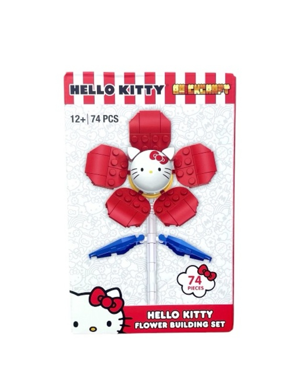 Hello Kitty Red, White & Blue Flower Building Set